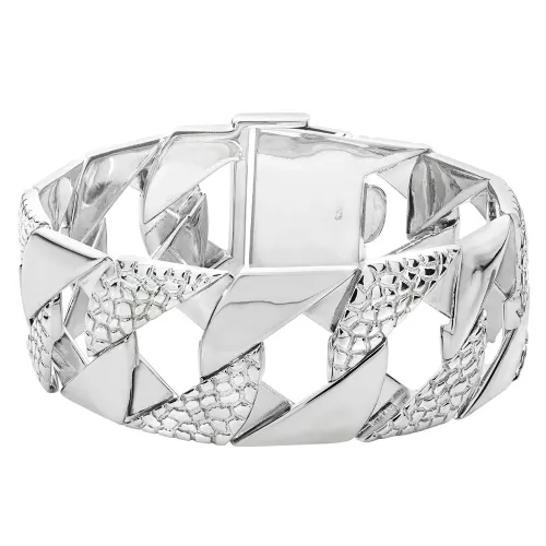 Silver Cast Gents' Bracelet 102.20g